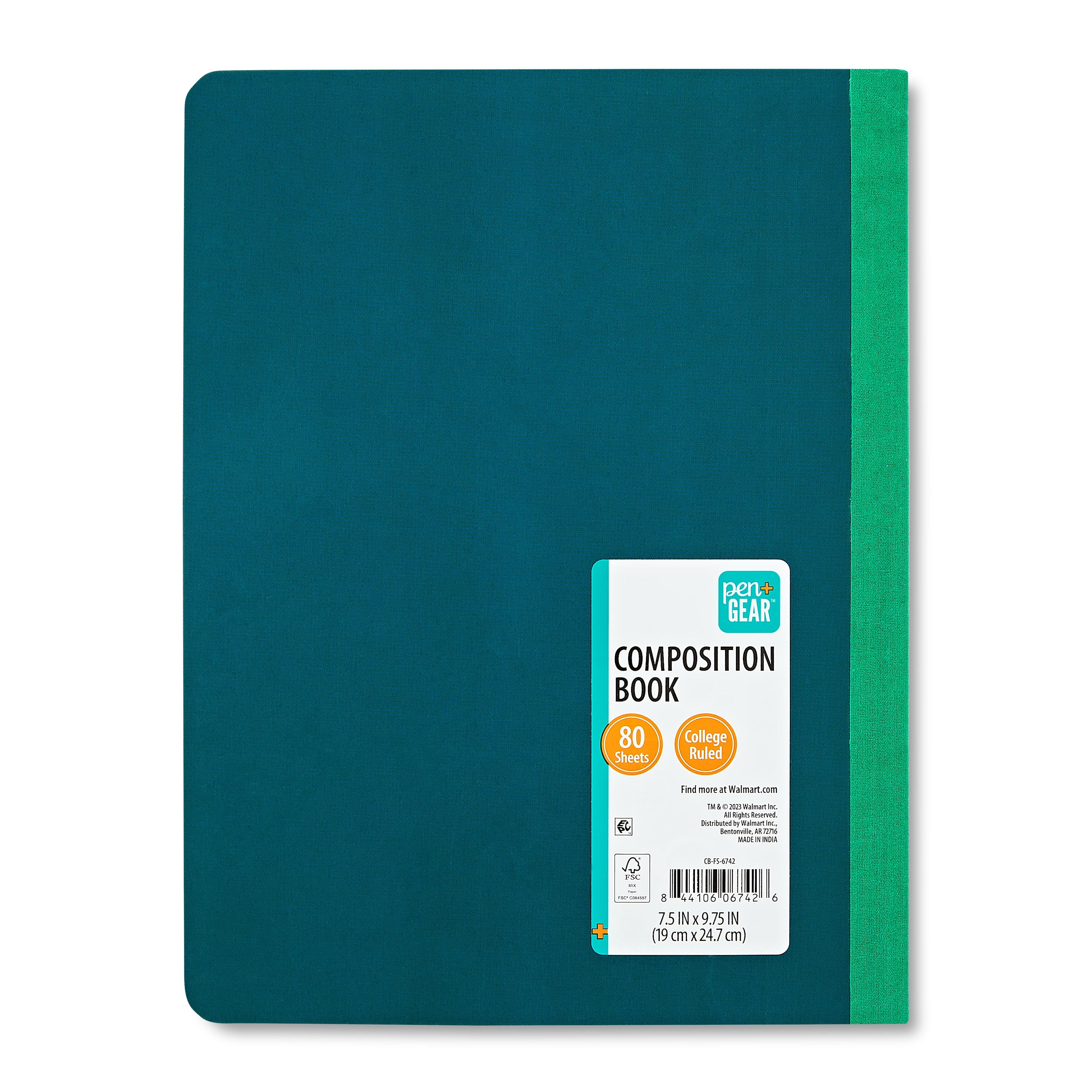 Pen+Gear College Rule Composition Book, 80 Sheets, Koi-ful
