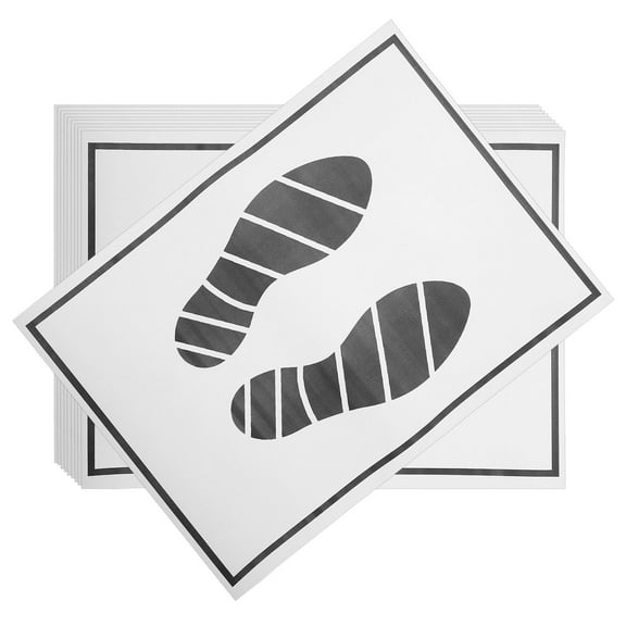 Toyandona 25Pcs Grey Paper Vehicle Foot Pads Disposable Auto Floor Mat Portable Simple