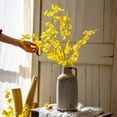 thumbnail image 2 of Faux Silk Artificial Yellow Dancing Lady Orchid Stem Bundle 19" Tall, 2 of 10