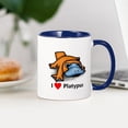 thumbnail image 3 of CafePress - I Love Platypus Mug - 11 oz Ceramic Mug - Novelty Coffee Tea Cup, 3 of 4