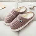thumbnail image 7 of Penkiiy Warm Slippers for Women Cotton Slippers for Women, Fall And Winter Couple Home Slippers, Indoor Confinement Shoes, Warm Cotton Shoes, Non-Slip Cotton Slippers, Coffee Slippers, 7 of 7
