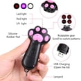 thumbnail image 4 of Juguete de puntero rojo iluminado para gatos y perros (blanco), juguete para rascar 7 en 1 para gatos, juguete interactivo para gatos y perros, bolígrafo de luz LED recargable por USB para gatos, herr, 4 of 5