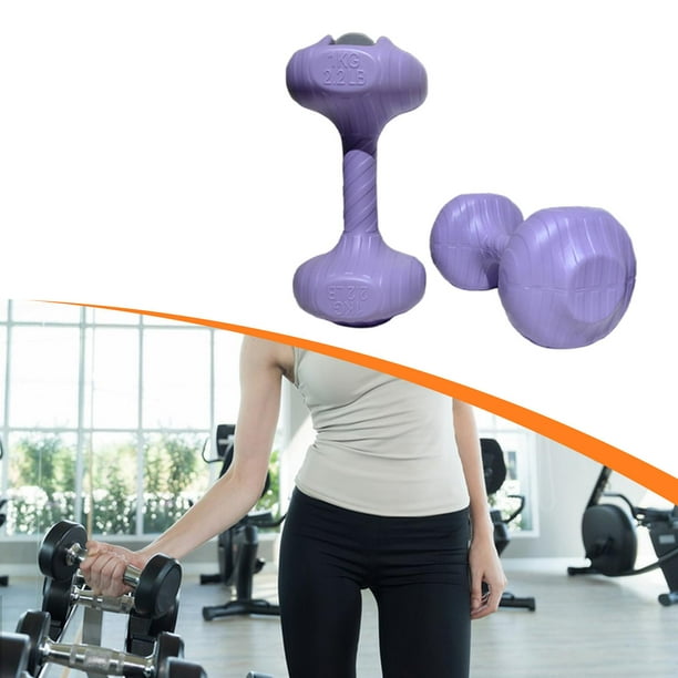 2 Mancuernas de Viaje Rellenas de Agua, Multifuncionales, a Prueba de Fugas, para Entrenamiento con Pesas, Ideales para Gimnasio, Jardín de Infancia Y 2 kg