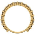 thumbnail image 5 of 1.52 ct Brilliant Round Cut Simulated Champagne 18K Yellow Gold Eternity Band SZ 8.75, 5 of 6