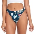thumbnail image 1 of Kdxio String à Motif Dentaire Sans Couture pour Femmes - String Taille Basse Invisible Extensible Culottes Respirantes pour Femmes - Petit, 1 of 6