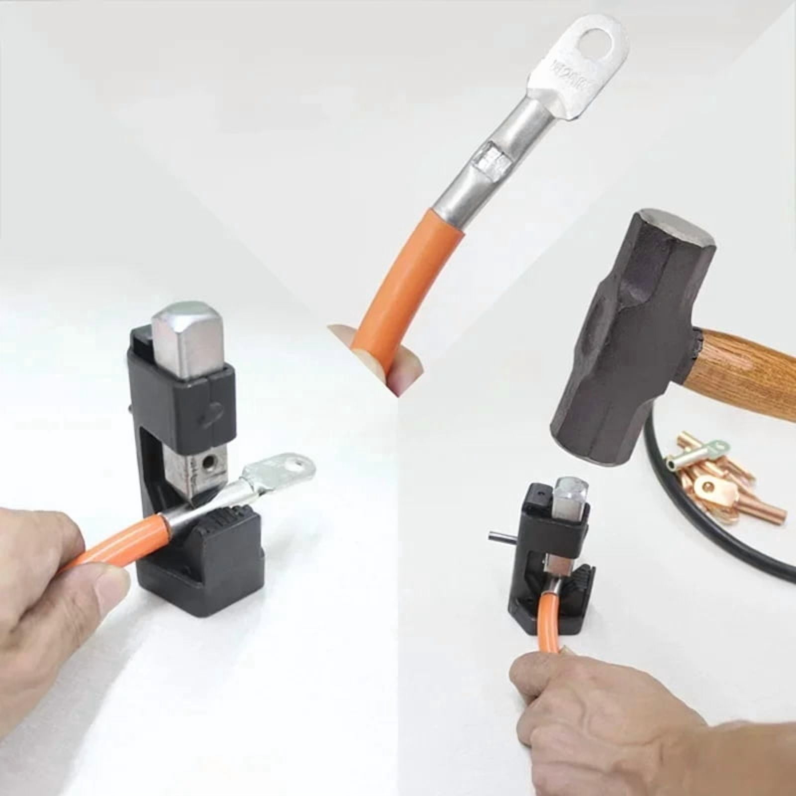 Electrician Wire Terminal Welding Lug Cable Hammer Crimper Crimping Tool Riveting Plier for From 16 to 4/0 Gauge Au 20