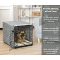 thumbnail image 6 of MidWest Homes for Pet Dog Crate Cover, Gray Geometric Pattern, 36", 6 of 8