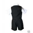 thumbnail image 4 of Black Baby Infant Boy Toddler Formal Eton Suit Vest Set Shorts S M L XL 2T 3T 4T, 4 of 9