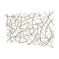 thumbnail image 3 of Polaris Rectangle Curved Metal Abstract Wall Art - Gold, 3 of 11
