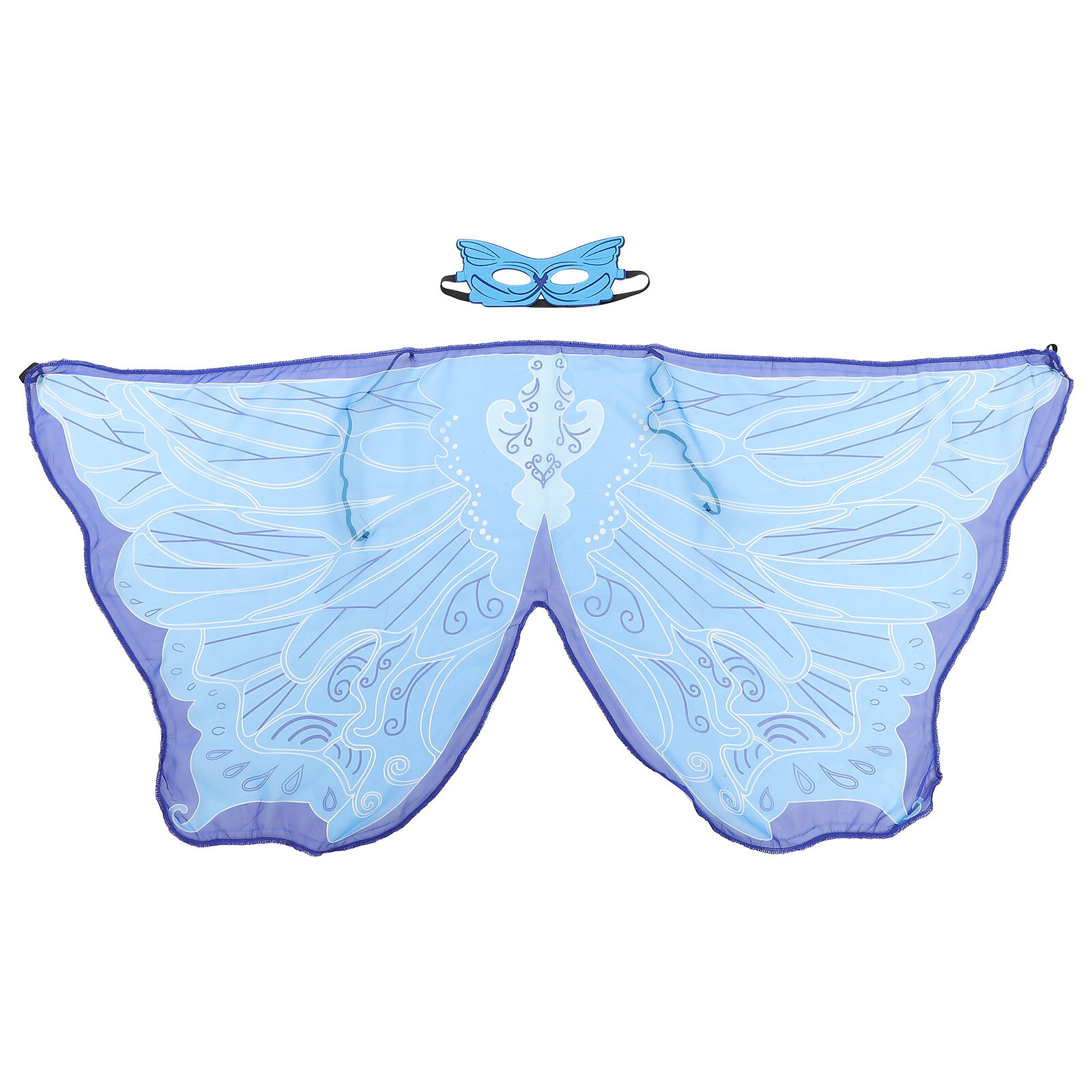 HOMEMAXS 1 Set Butterfly Wing Shawl Cape with Mask Fairy Wing Dress Up