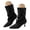 Black, variant on Women's Pointed Toe Dress Boots Retro Suede Kitten Heel Wide Mid Calf Booties Ladies Fashion Pumps Boot Size 6-9