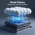 thumbnail image 3 of Men's Bathrobe with Hood, Soft Long Towel Robe for Men - Super Absorbent Quick Dry yet Warm, 3 of 6