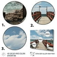 thumbnail image 3 of Designart "Perspective Black Beach Pier II" Nautical & Beach Metal Wall Décor Set, 3 of 5