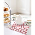 thumbnail image 4 of Red Buffalo Plaid Kitchen Dish Towels for Drying Dishes Set of 3, Farmhouse Check Stripes Retro Geometric Waffle Weave Microfiber Hand Tea Bathroom Towels Quick Dry & Absorbent Towel 12x12, 4 of 7