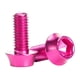 thumbnail image 1 of Speravity 2 piezas de aleación de aluminio para bicicleta, soporte para botella de agua, tornillo decorativo de repuesto, piezas de tornillos Bombillas para automóviles Rosado, 1 of 6