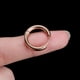 thumbnail image 5 of Pendientes de aro de plata para mujer Acero inoxidable Tecnología de galvanoplastia Durabilidad brillante Anillos de labio de nariz de moda Ropa, zapatos y accesorios Miscelánea oro rosa 2.5*18mm, 5 of 6