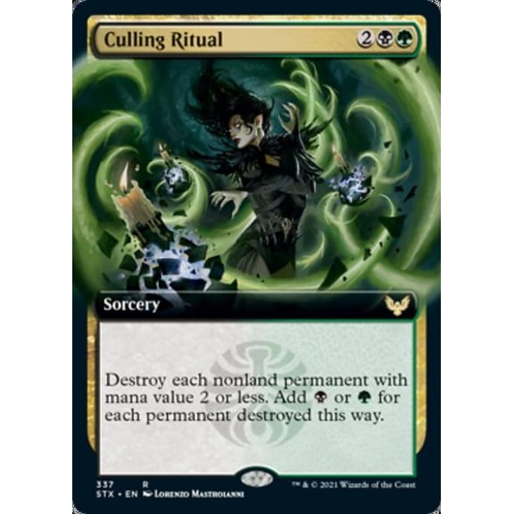 Magic the Gathering - Strixhaven - Culling Ritual (Extended Art) Near Mint Foil