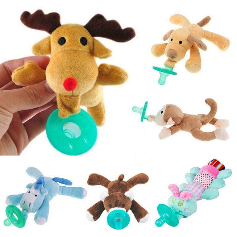 Pudcoco Toddler Infant Baby Soothie Boy Girl Kids Silicone Pacifiers Cuddly Plush Animal