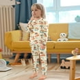 thumbnail image 5 of joogoo Cartoon Surfboard Dogs 2 Piece Long Sleeve Tee and Pants Cotton Pajama Set 5Y, 5 of 7