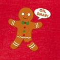 thumbnail image 3 of CafePress - Oh Snap Gingerbread Man - Mens Football Shirt, 3 of 4