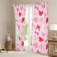 thumbnail image 3 of Erosebridal Bow Knot Pattern Curtains for Living Room,Cartoon Bow Bowknot Blackout Curtains Set of 2(38x54),Fairy Tale Curtains and Drapes(38x54) For Teens,Lightweight Bedroom Decorative, 3 of 6