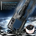 thumbnail image 5 of Nagebee Case for Samsung Galaxy S21 Plus with Screen Protector (Soft Full Coverage), Belt Clip [Built-in Kickstand], Dual Layer Full Body Shockproof Protective Rugged Defender Case (Blue), 5 of 5