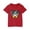 Red, variant on AUNVITO Girl's Tops Toddler Kids Boys Girls Cotton T-shirt Fashion Cute Round Neck Print Tee Short Sleeve Top