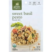 Simply Organic Sweet Basil Pesto Seasoning Mix, 0.53 Ounce -- 12 per case.