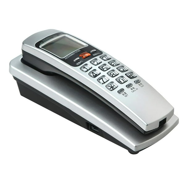 Para Sistema Fsk/Dtmf Identificador De Llamadas Teléfono Fijo Montado En La Pared Extensión Doméstica Pequeña Identificador De Llamadas Teléfono Fijo De Pared Para Poner En El Escritorio Del Hotel Yuarrent EL013877-00