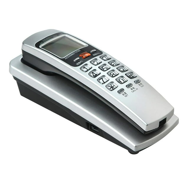 Para Sistema Fsk/Dtmf Identificador De Llamadas Teléfono Fijo Montado En La Pared Extensión Doméstica Pequeña Identificador De Llamadas Teléfono Fijo De Pared Para Poner En El Escritorio Del Hotel Speravity EL013877-00