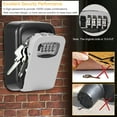 thumbnail image 2 of Imountek 2Pcs Key Lock Box, Wall Mounted Keys Storage Lock Box with 4 Digits Combination Resettable Codes, 2 of 12