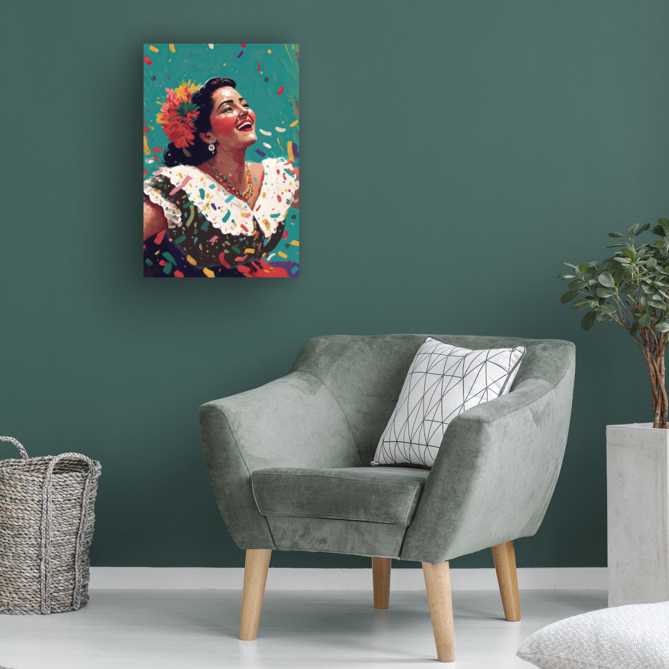 Canvas Wall Art - Treechild 'A Beautiful Day' Wall Art for Living Room, Bedroom, or Office D?cor by Trademark Fine Art - 30 x 47 Inches