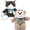 2Pcs-Cat/Monkey, variant on Muiteiur 2Pcs Stuffed Animal Plush Toy Set 12.6" Monkey and Panda Stuffed Animal(Monkey/Panda)