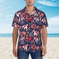thumbnail image 4 of Daiia Elephants Hawaiian Shirt for Men Gentle Cotton Regular Short Sleeve Casual-Medium, 4 of 9