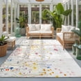thumbnail image 2 of Large Area Rugs 6'x9', Spring Wildflowers Carpet Runner Indoor Outdoor Rugs Home Decor Aesthetic, Pastoral Rustic Farmhouse Botanical Non Slip Mats Washable Accent Rug for Living Room Bedroom, 2 of 8