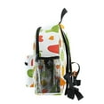 thumbnail image 4 of FORMRS School Backpack with Front Zippered Pocket 12" Student Travel Daypack, White Vegetables Pattern, 4 of 6