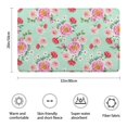 thumbnail image 3 of Pioneer Flower Floral Print Pattern Bathroom Rugs Mat, Non Slip Microfiber Bathroom Rug with Rubber Backing, Soft Mats for Bathroom Floor Tub Shower, 20"x32", 3 of 5