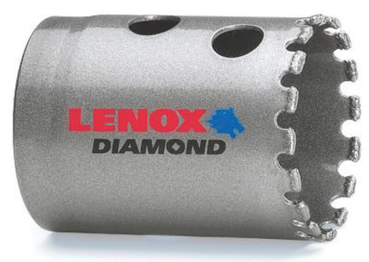 Lenox 1211824DGHS Standard Hole Saw, 1-1 2 in Dia, 1-5 8 in, 24 Grit, 500 rpm, Nickel... by Lenox Saw