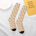thumbnail image 5 of Balery Autumn With Hedgehog Printed Novelty Socks Men's Women's Crew Socks Sports Socks Knee High Socks Cotton Socks Quirky and Cool Socks, 5 of 9