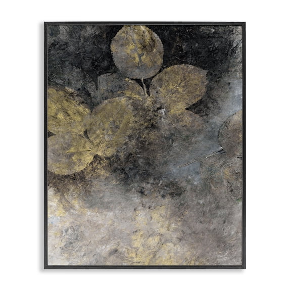 Stupell Industries Bohemian Abstract Forest Leaves Black Framed Giclee Art, 16 x 20, by BlursByAI