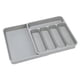 thumbnail image 2 of Bandeja para cubiertos, divisores de cajones, organizador expandible para cubiertos y vajilla Gris, 2 of 9