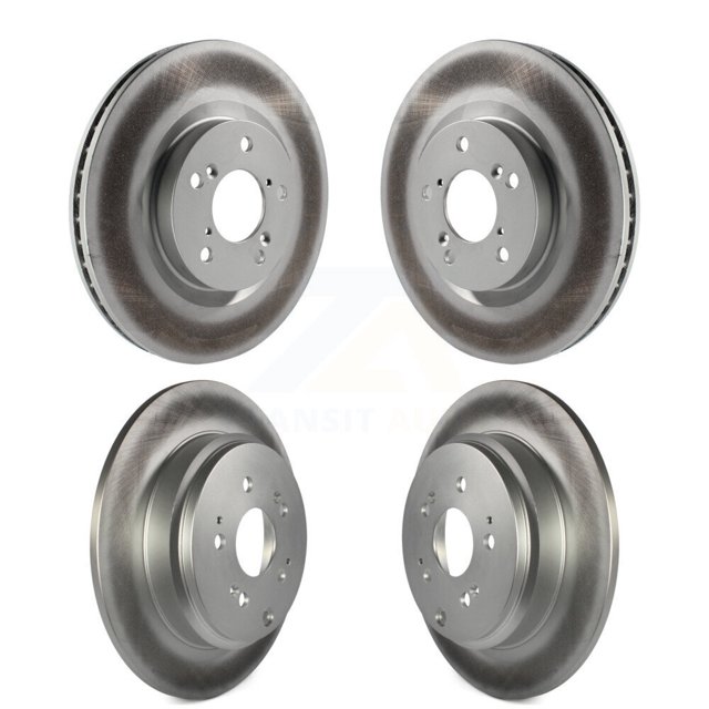 Genius Front Rear Coated Disc Brake Rotors Kit for Car 2011-2014 Honda Odyssey KG-101116