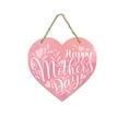 thumbnail image 2 of Fwttom Front Door Welcome Sign - Heart-Shaped Happy Mother's Day Sign, 2 of 8