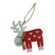 thumbnail image 2 of Colgantes de Alces Adornos, Encanto de , para Árboles de Navidad, Fiestas Decoraciones Colgantes para Hogar 14x13cm rojo Macarena Colgante de alce de árbol de Navidad, 2 of 8