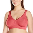 thumbnail image 1 of Bali Womens Comfort Revolution Smart Size Wirefree Bra - Best-Seller, XL, Deep, 1 of 2