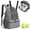 Gray, variant on Tennis Backpack Sports Equipment Bag with Ball Pocket and Water Bottle Holders