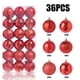 thumbnail image 4 of Fiudx Liquidación de ahorros de verano 36 piezas de adornos navideños para colgar en el árbol de Navidad, adornos para fiestas en el hogar, 6 cm, 4 of 7