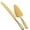 Gold, variant on GoGeiLi Gold Cake Knife and Server Set, 13-Inch Stainless Steel Cutter Set for Weddings, Birthdays, Anniversaries, and Parties