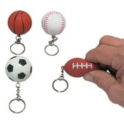 Kipp Brothers Soft Baseball Keychains, One Bag of 12 PCS