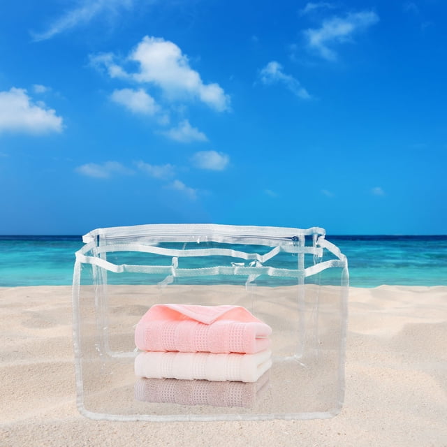 WASHWEPE Transparente Para Y Viaje Con Asa Cómoda Y Resistente
